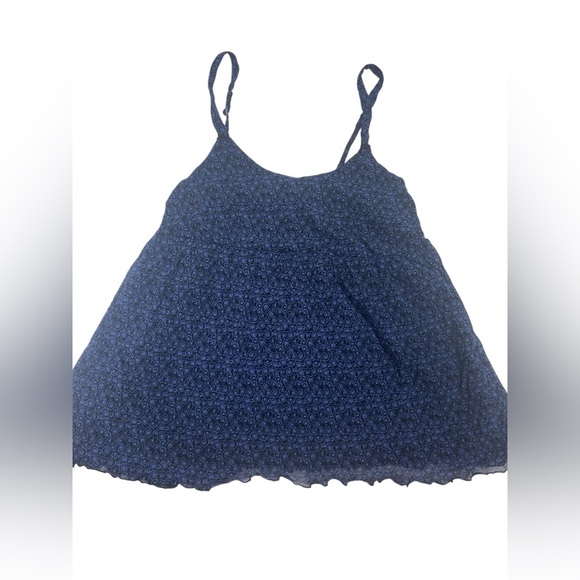 Apt. 9 Navy Floral Women's Two Piece Babydoll Sleepset Medium - Picture 1 of 4